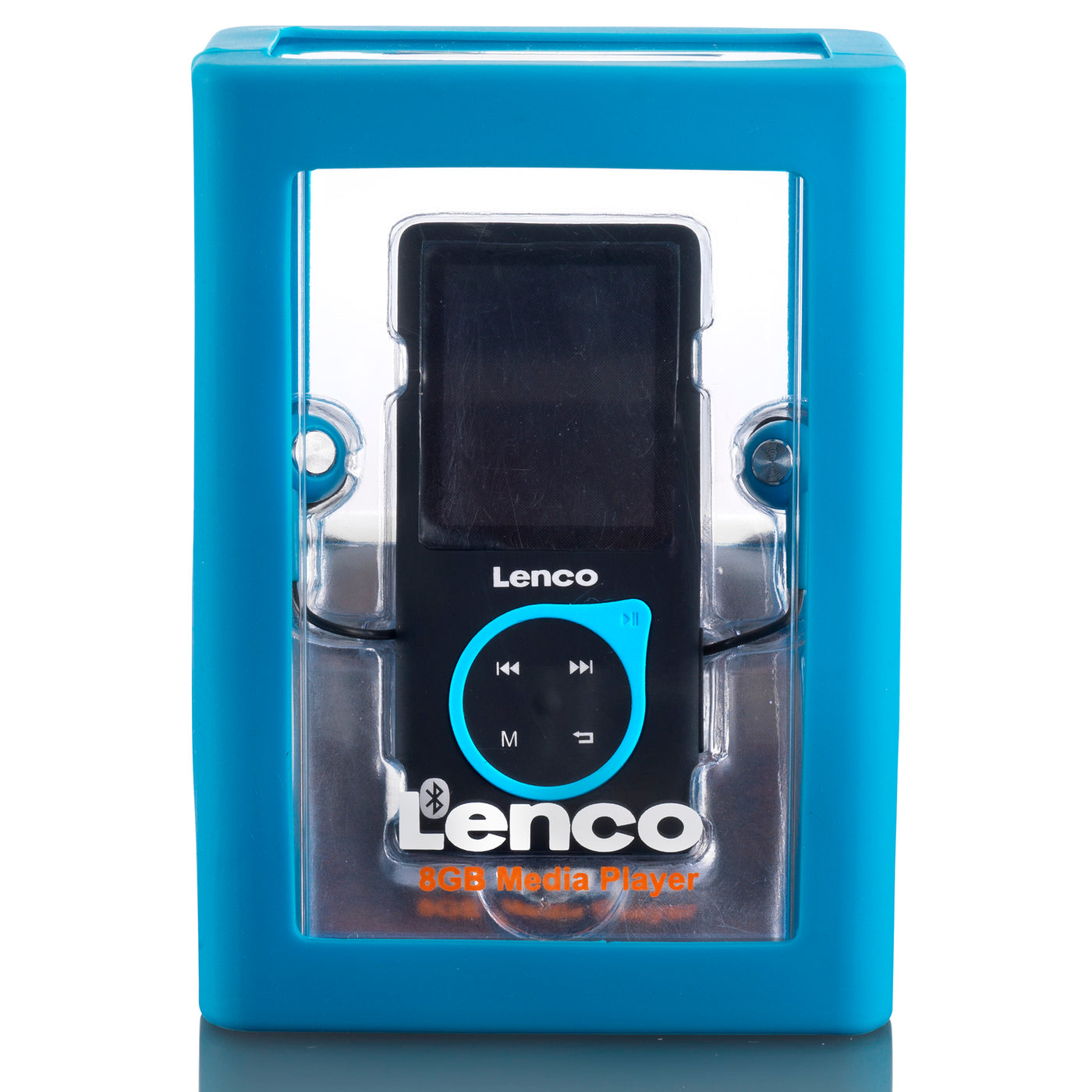 LENCO XEMIO-768 Blue - odtwarzacz MP3/MP4 z Bluetooth® w zestawie. Karta micro SD 8 GB - niebieska