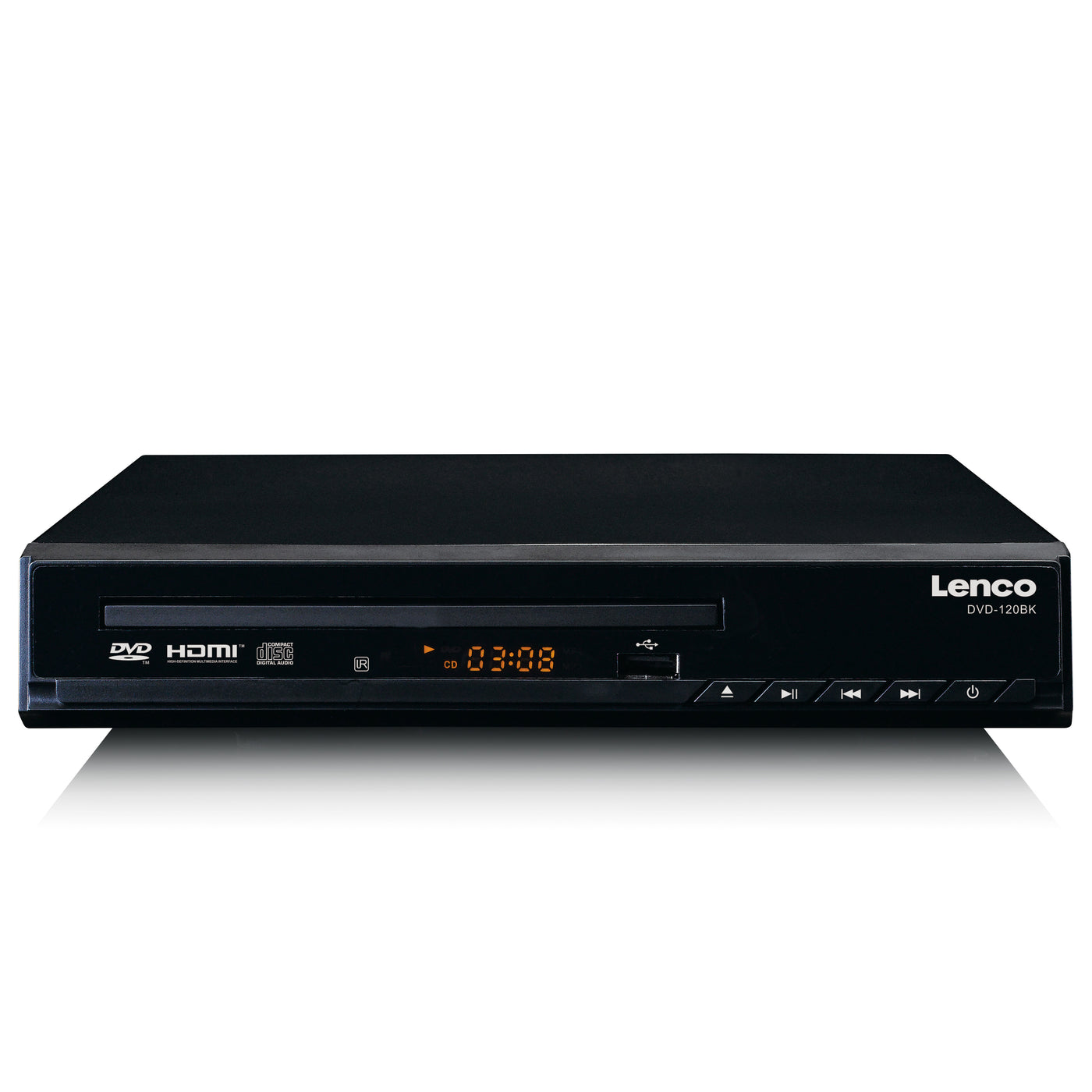 LENCO DVD-120BK - odtwarzacz DVD z HDMI i pilotem