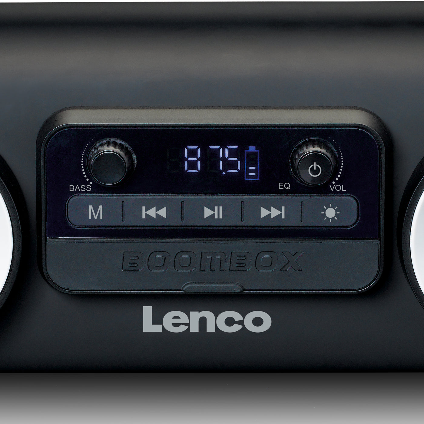 LENCO - SPR-100BK - Splash proof Bluetooth® Speaker FM radio USB and SD with Light Effects - Black