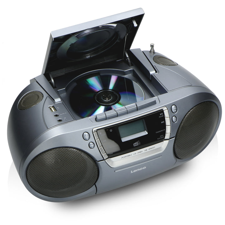 LENCO SCD-680 Przenośne radio DAB+ - CD - odtwarzacz kasetowy