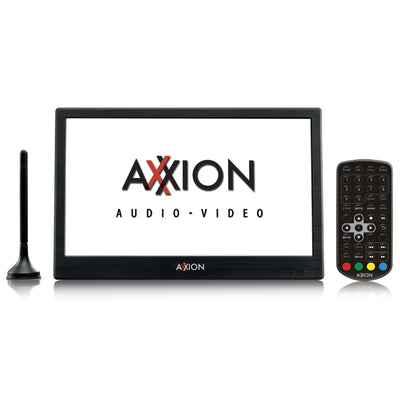 Axxion AXX-1028 - Przenośny telewizor LCD 10" DBV-T2 i HDMI - Czarny 
