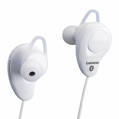 LENCO EPB-015WH - Bezprzewodowy zestaw słuchawkowy douszny - Biały