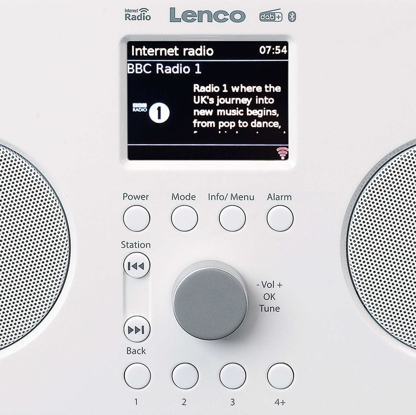 LENCO PIR-645WH - Internet, DAB, FM radio, Bluetooth®, RC