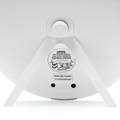 LENCO CRW-4GY - Radio z budzikiem FM - Światło budzenia za pomocą Bluetooth® - Szary 