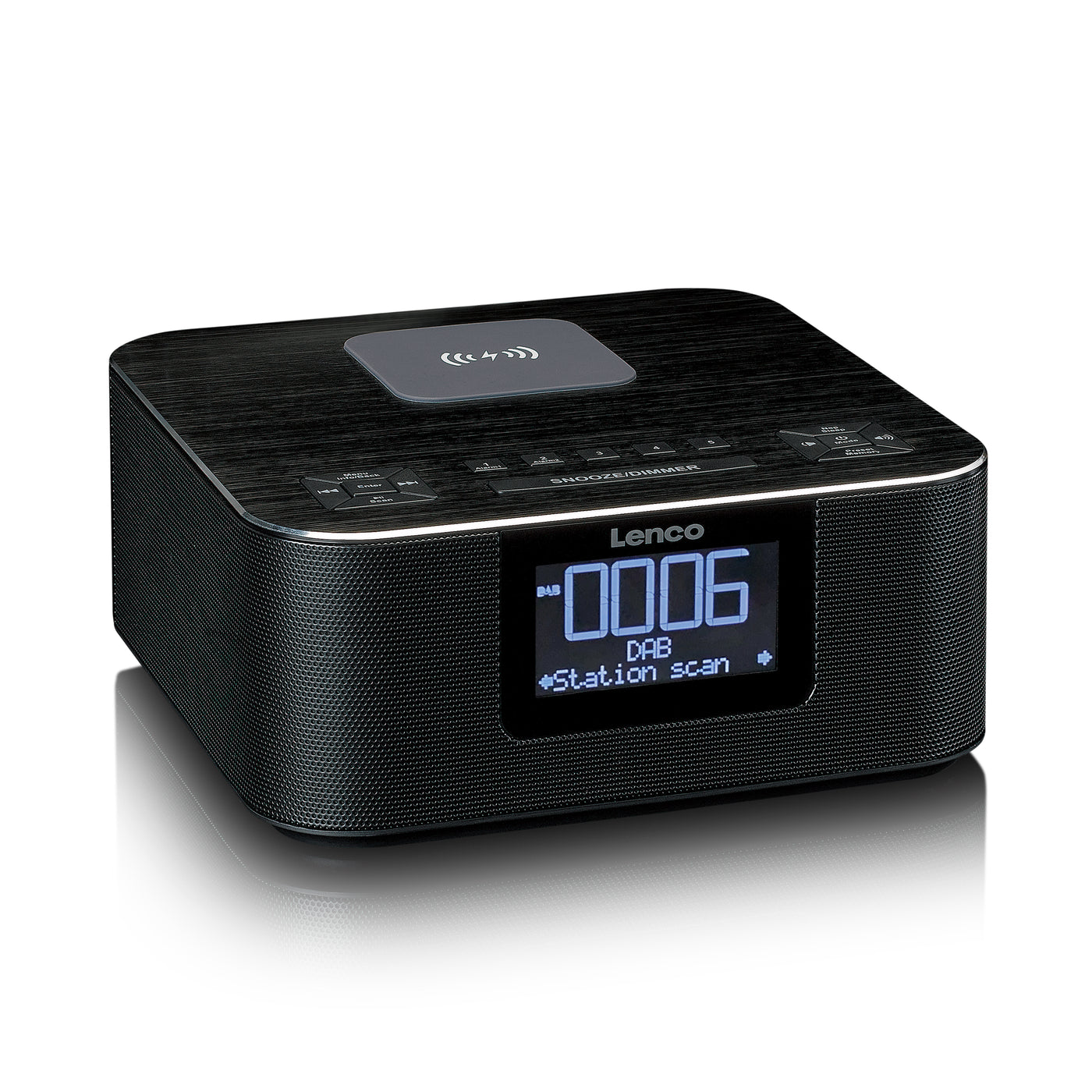 LENCO CR-650BK - DAB+/ FM Clock Radio with Bluetooth® and wireless cha –  Lenco-Catalog | Digitalradios (DAB+)