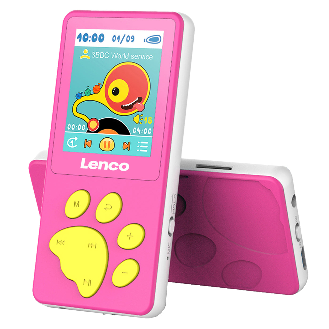LENCO Xemio-560PK - Odtwarzacz MP3/MP4 z pamięcią 8GB - Różowy