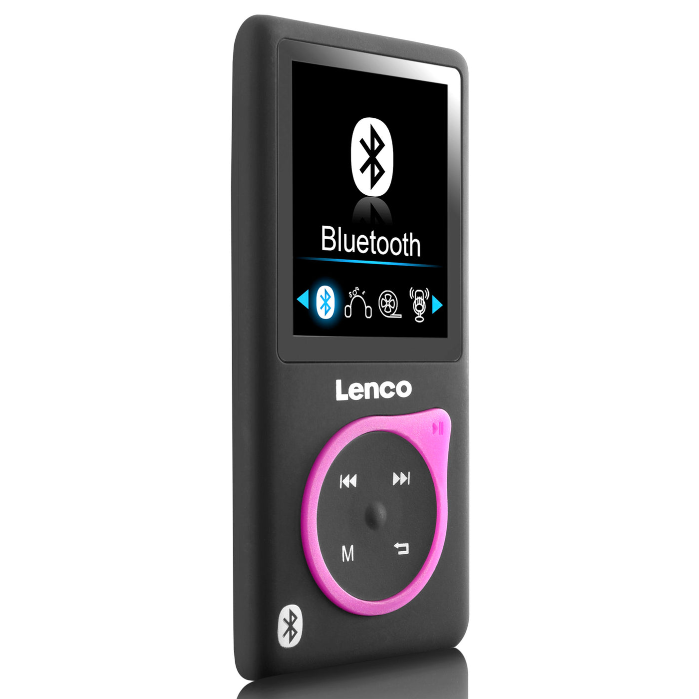 LENCO XEMIO-768 Różowy - odtwarzacz MP3/MP4 z Bluetooth® w zestawie. Karta micro SD 8 GB - różowa