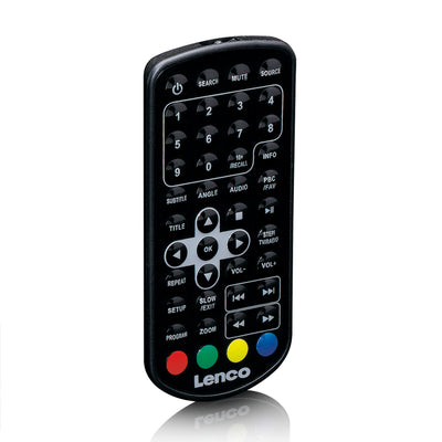 LENCO DVP-9463BK - 9" Portable DVD-player with HD DBV T2 reception - Black