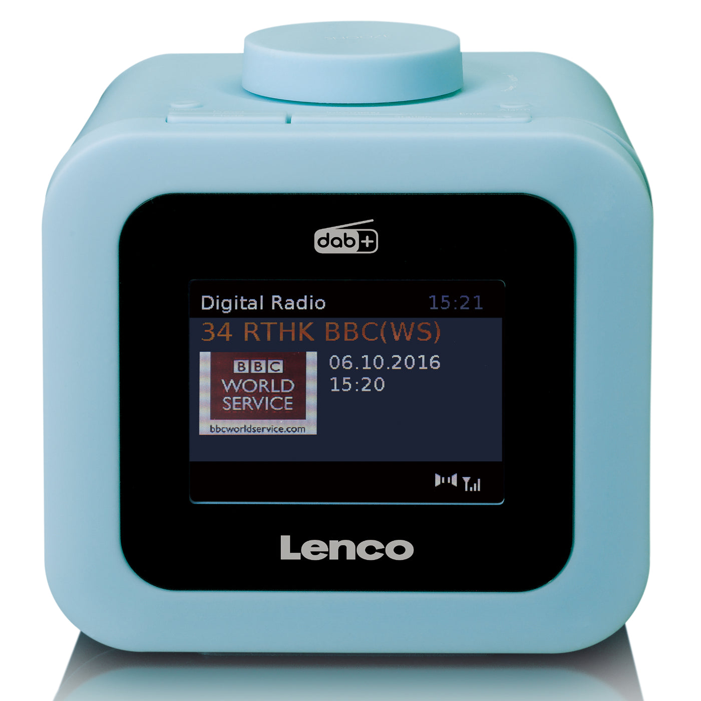 LENCO CR-620BU - Radiobudzik DAB+/FM z kolorowym wyświetlaczem - Niebieski