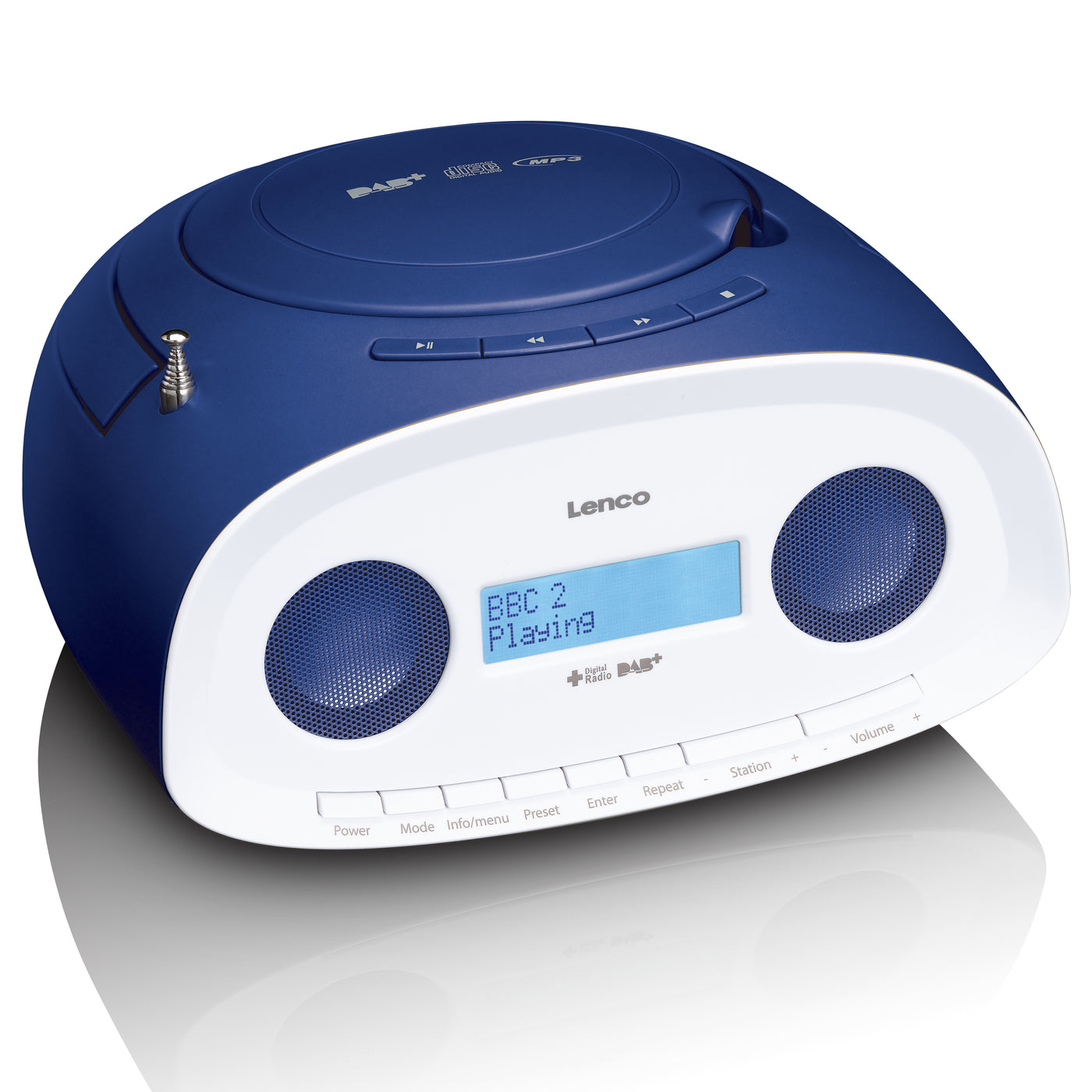LENCO SCD-69BU - Boombox DAB+, FM z CD, MP3, USB - Niebieski