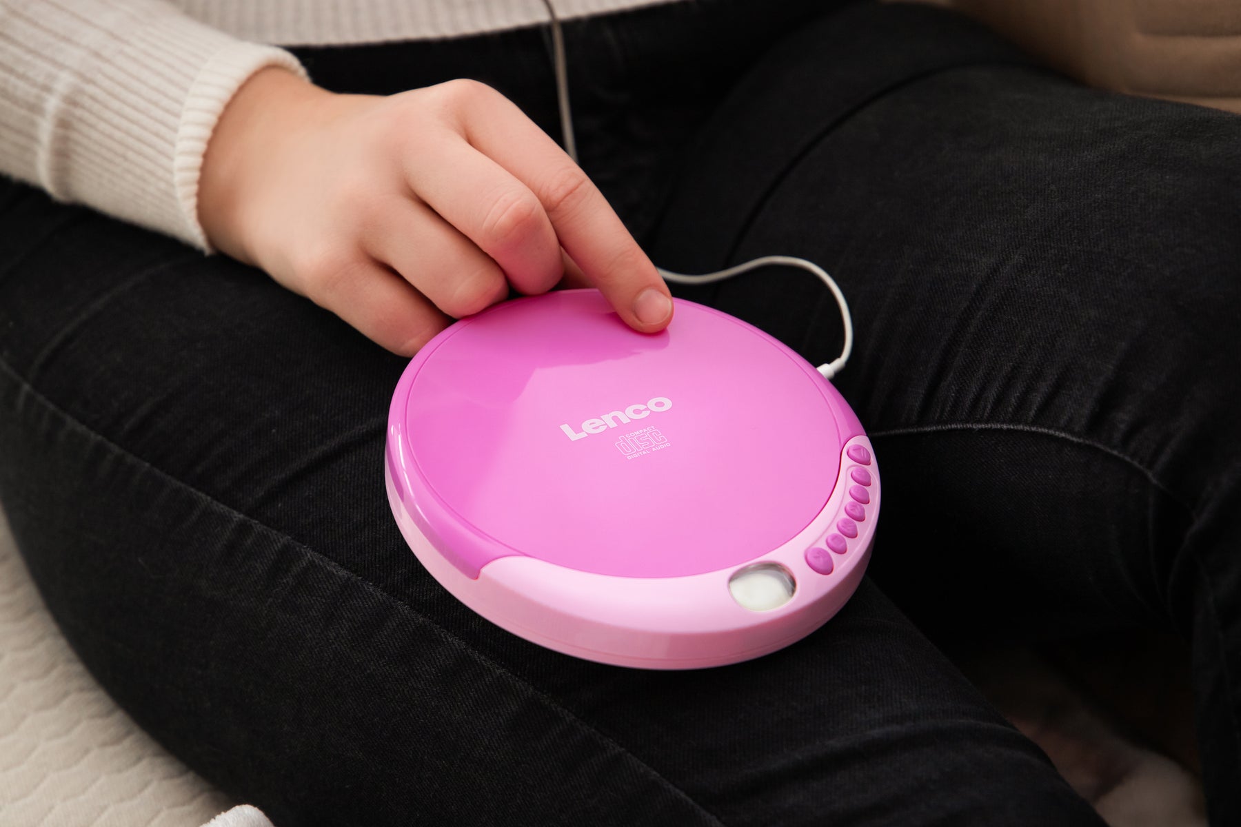 – Lenco-Catalog LENCO CD - - player Portable CD-011PK Pink