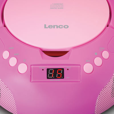 LENCO SCD-620PK - Portable radio/ CD player w. MIC.
